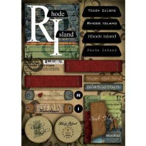   Rhode Island   Cardstock Stickers   Patchwork Arts, Crafts & Sewing