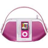iLive iB109 Pink Portable Music System iPOD Dock / AM FM Radio  