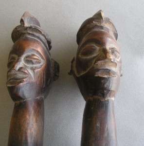 Twin headed double slit drum from Congo or Angola 22 in  
