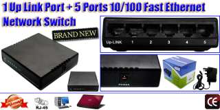 5Port HI Speed Ethernet Network LAN Splitter HUB Switch  
