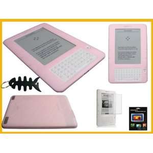  Value Combo  Pink Silicone Case for  Kindle 2 (2nd Generation 