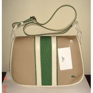  BNWT AUTHENTIC LACOSTE SAILING BEIGE/RACING GREEN 
