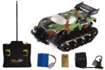    Amphibious Stunt Machine Rc Vehicle Water/land Tank (Army Color