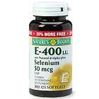 125 Vitamin E 400IU Natural d Alpha Selenium 50mcg Natu