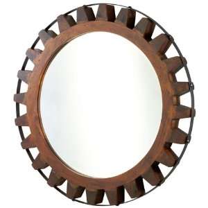 Landry Mirror Dimensions HN/A WRaw Iron and Natural Wood 