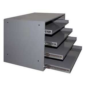   Duty Four Drawer Bearing Rack For Large Compartment Storage Boxes