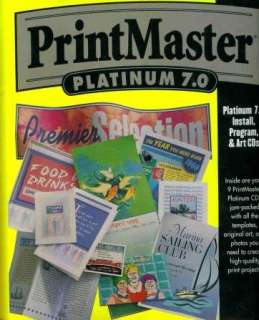   test well stock up on the ink refills cause printmaster platinum will