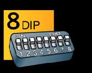   on your old garage door remote and look to see how many dip switches