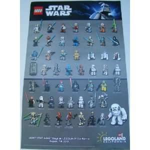  2010 Legoland Lego Star Wars Days Minifigure Poster 
