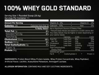 100% WHEY GOLD STANDARD DOUBLE RICH CHOCOLATE  10LBS.  