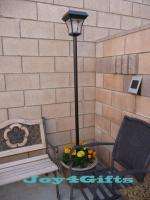 77 Tall Garden Solar Outdoor Lamp Post Light with 4 LEDs (Selectable 