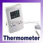 Indoor Outdoor Digital Thermometer 2 Sensors Alarm NEW