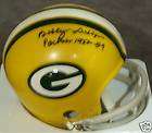 Packers BOBBY DILLON Signed Mini Helmet AUTO w/ 1952 59