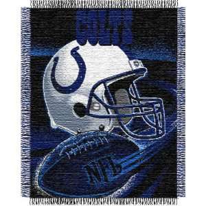 Indianapolis Colts End Zone Woven Jacquard Throw  Sports 