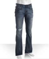 style #309510201 worker wash Soho distressed bootcut jeans