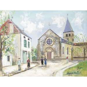 FRAMED oil paintings   Maurice Utrillo   24 x 18 inches   Church of 