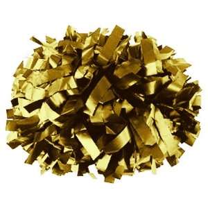  Metallic Convertable Cheerleaders Poms GM   METALLIC GOLD 6 POM 