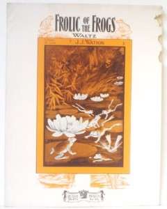 FROLIC OF THE FROGS WALTZ Piano Sheet Music LILY PADS  