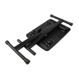 New Adjustable Folding Piano Keyboard Bench Stool Seat Black  