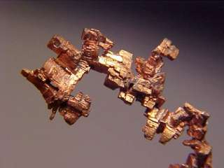   Cubic Native Copper Crystal Cluster WHITE PINE MINE, MICHIGAN  