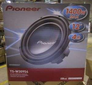 2011 NEW PIONEER TS W309S4 12 CHAMPION SUBWOOFER SUB  