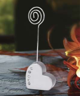 80 Heart Shaped Place Card Holders   Wedding Favor  
