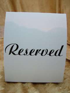 12 Reserved Tent Place Table Number Reserve Cards Reception Reunion 