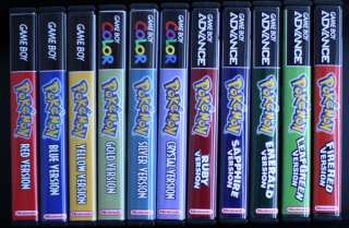   Game Cases Gameboy, Gameboy Color, GBA, Pokemon Super Bundle  