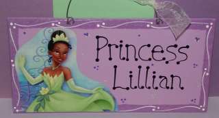 TIANA PRINCESS & the FROG Sign *PERSONALIZE* DECOR Room  