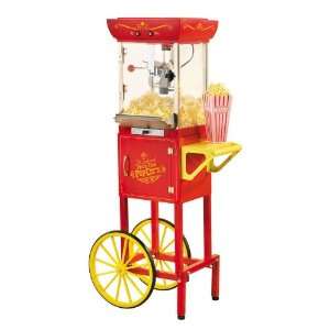   Movie Time Popcorn Cart, Red by Nostalgia Products Group Kitchen