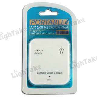 New 1900mAh Portable Mobile Charger for iPhone 4G White  