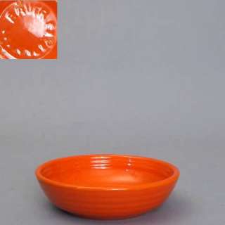 Vintage Bauer Pottery USA Ring Ringware Orange Red Fruit Bowl  
