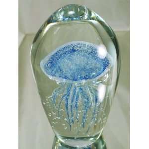 com Murano Design Huge Mouthblown Glass Sapphire Jellyfish Sculpture 