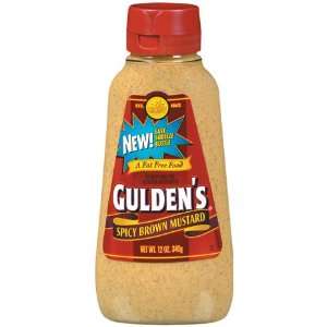 Guldens Spicy Brown Squeeze Bottle Mustard 12 oz  Grocery 