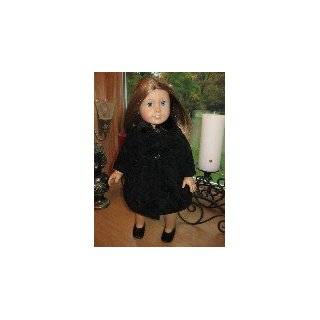 Doll Clothes Black Coat Fits 18 Inch American Girl Dolls, Battat, Gotz 