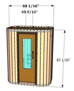 All saunas are sold in kit form for easy transportation. Our Pre Fab 