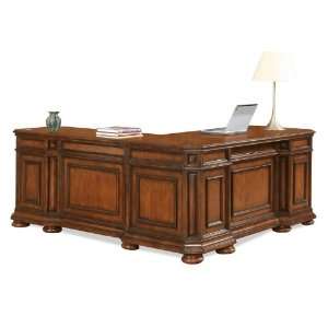  L Desk And Return by Riverside   Burnished Cherry (4928 