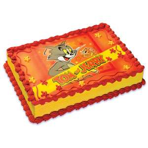 Tom and Jerry EDIBLE IMAGE cake decoration  