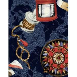  Nautical Elements Series 6105 Marine Vinyl Tablecloth 54 