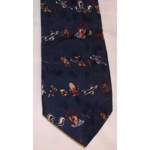  Dark Blue with Looney Tunes Characters Mens Neckties Toys & Games