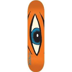 Toy Machine Sect Eye Skateboard Deck 7.62 Neon Orange  