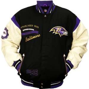  NFL Baltimore Ravens Varsity Jacket Large Sports 