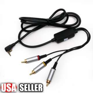 New Composite AV Vedio Cable Fr SONY PSP 2000 3000 Slim  