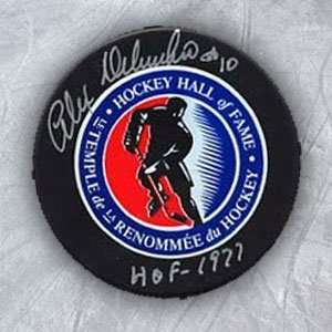   DELVECCHIO Hall of Fame Autographed Hockey PUCK Sports Collectibles