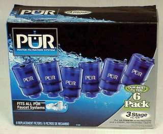 Pur 6 Pack 3 Stage RF 9999 Replacement Filters NIB *  