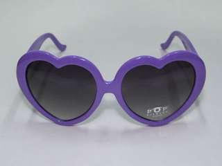 New Wave 80s Punk Gothic Lolita Heart Purple Sunglasses  