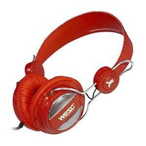  WESC Oboe Headphones Hot Orange 