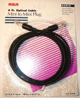 RCA Mini to Mini Digital Optical Cable 6ft.   Low S/H  