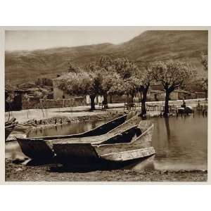  1926 Old Boats Ohrid Lake Ochrid Republic of Macedonia 