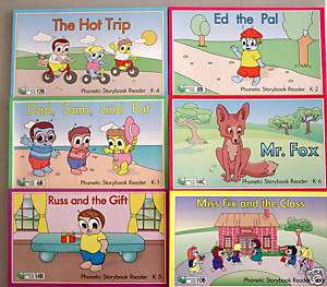 Kindergarten Set of 6 Phonetic Storybook Readers Books  
